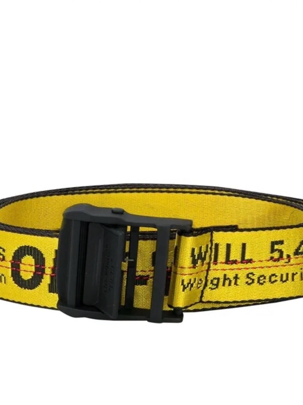 Off-White Yellow and Black Industrial Webbing Belt